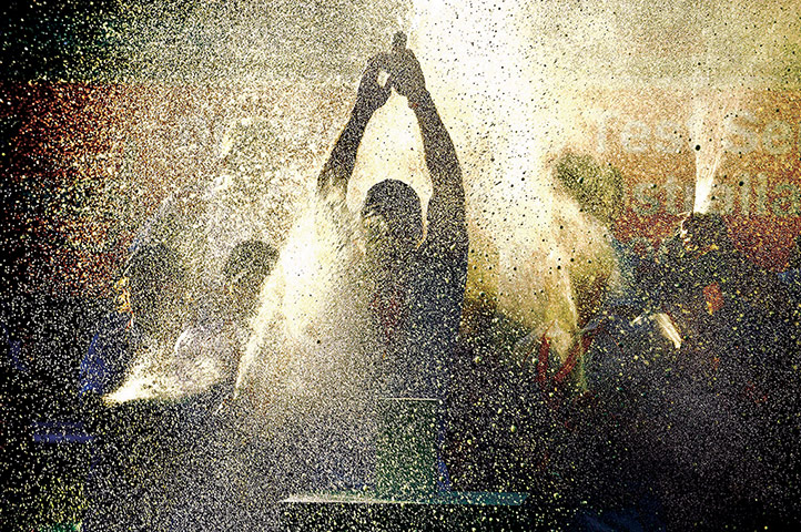 Tom Jenkins: Andrew Strauss lifting the Ashes after England’s win over Australia,2009