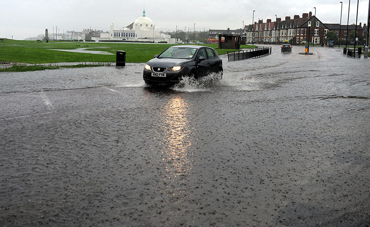 UK Flooding: Whitley Bay, North Tyneside