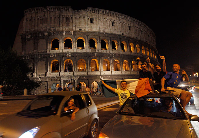 Picture desk live: Italian soccer fans celebrate