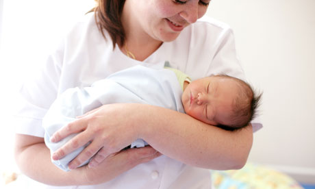 nurse and baby