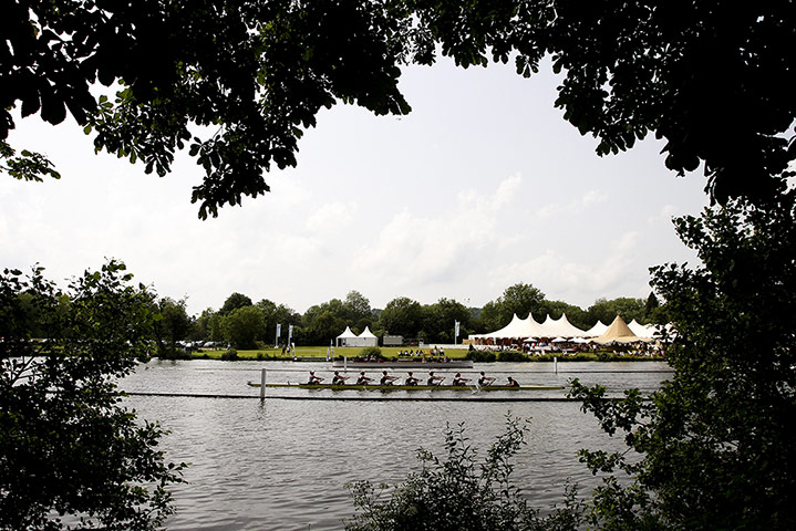 Camera Club: A crew make their way down the course during the second day