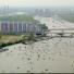 Jubilee boat pageant: Aerial view of the Flotilla at Battersea