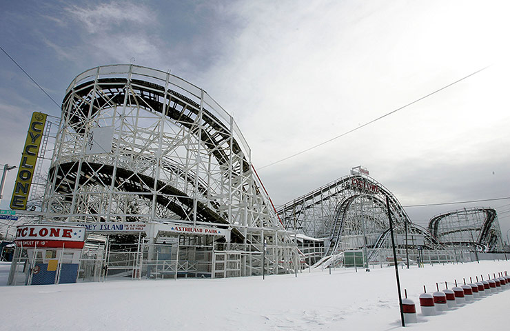 85th anniversary cyclone: Cyclone covered in snow 