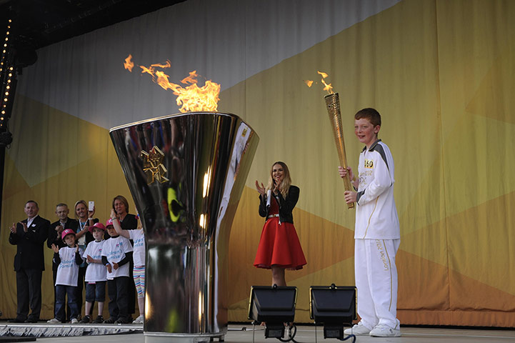 Olympic torch day 17