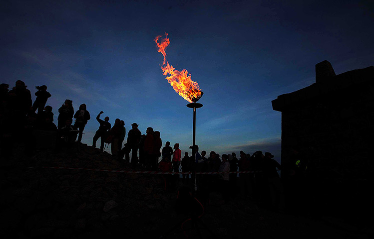 Jubilee beacons: Slieve Donard in Newcastle 