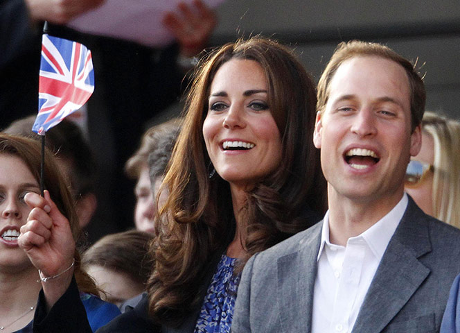 Jubilee fashion: The Duke and Duchess of Cambridge attend the diamond jubilee concert