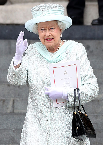 Service Of Thanksgiving: The Queen departs St Paul's Cathedral