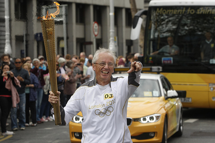 Torch relay day 19: Former Olympic medalist John Treacy in Dublin