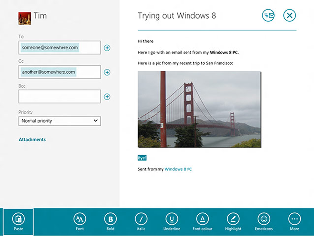 Windows 8: Windows 8 Mail is stripped down