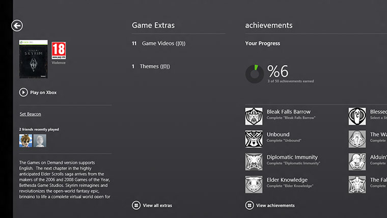 Windows 8: The Xbox Companion is a preview of Xbox SmartGlass