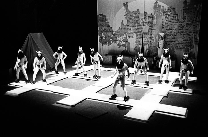 Northern Broadsides: 1998 Dress rehearsal for Trackers of Oxyrhynchus by Tony Harrison