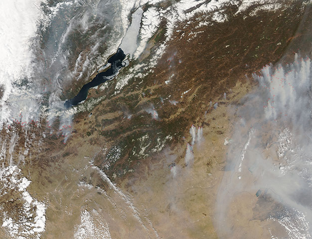 Satellie Eye on Earth: The spring fire season was well underway in southern Siberia