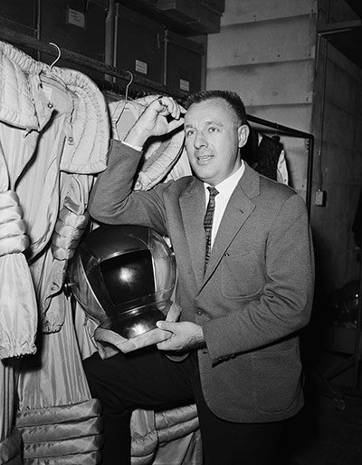 Ray Bradbury: Author Ray Bradbury Looks Through Costumes