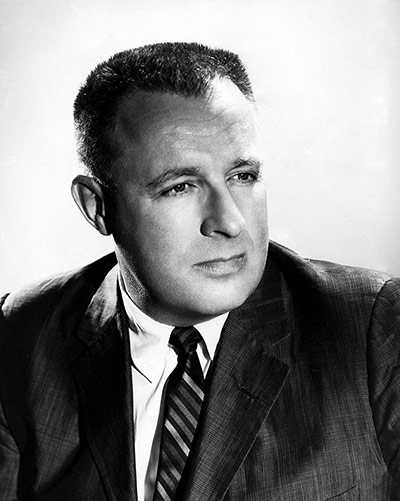 Ray Bradbury: A studio portrait of Bradbury taken in the 1940s