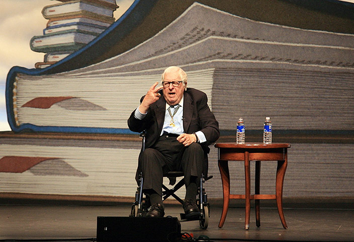 Ray Bradbury: Bradbury attends the Los Angeles Times Festival of Books in 2008
