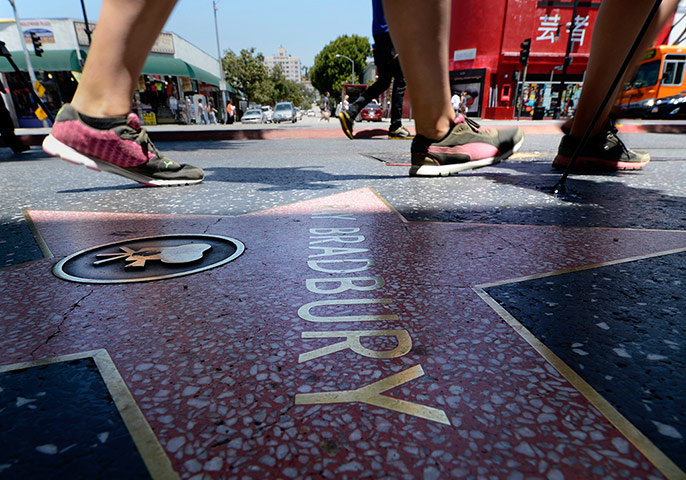 Ray Bradbury: Bradbury's star on the Hollywood Walk of Fame in Hollywood, California