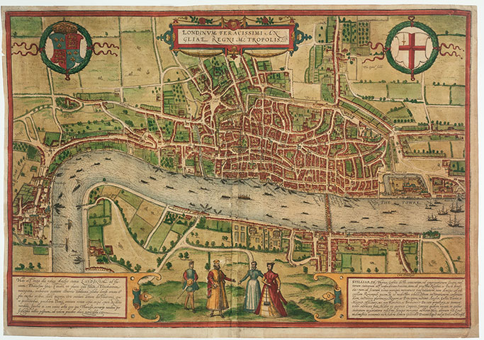 Maps: Braun and Hogenberg Map of London