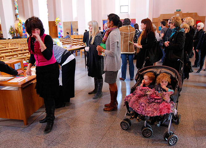 Picture desk live : Memorial Service Held For Triplets 