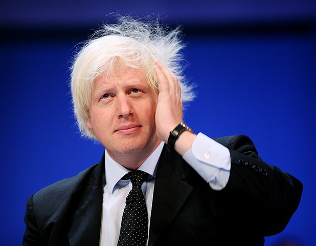 Boris's bad hair days: Boris Johnson at the Bournemouth Conservative party conference 2006.