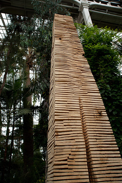 David Nash: Crack and Warp Column, 2010