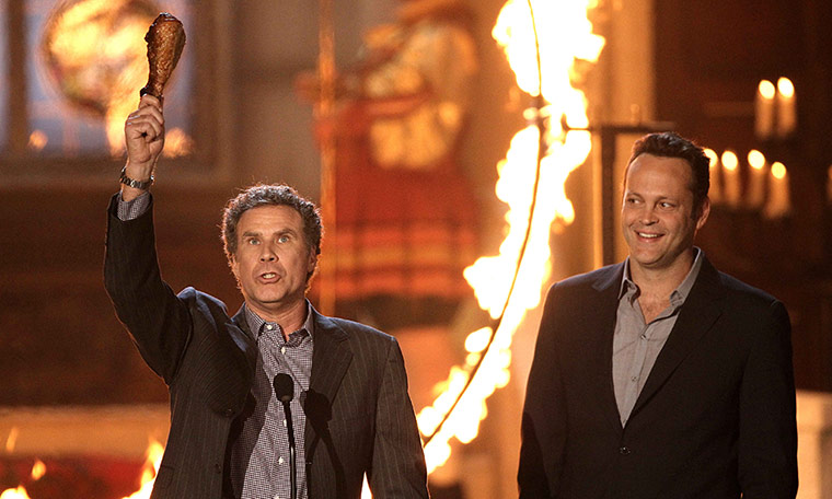 week in film: Will Ferrell and Vince Vaughn accept the guy movie hall of fame award 