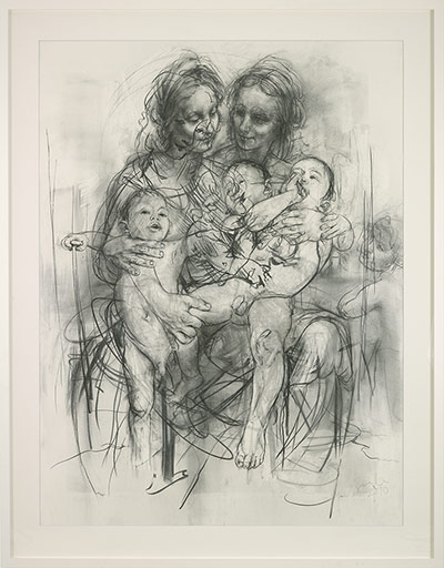 Jenny Saville: Reproduction drawing IV (after the Leonardo cartoon), 2010