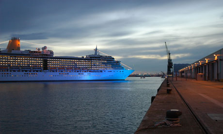 P&O cruise ship Arcadia at Southampton docks