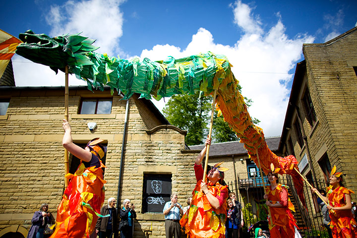 Hebden Handmade Parade: The fifth annual Handmade Parade through Hebden Bridge, West Yorkshire