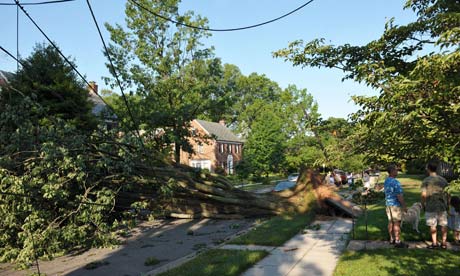 Washington DC derecho storm damage