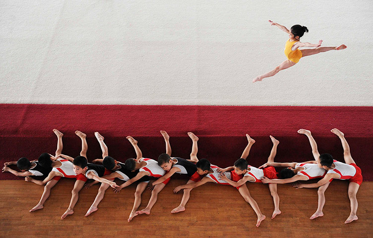 Picture desk live: Gymnasts in training at a sports school in Jiaxing in China