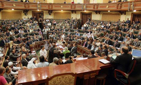 House speaker, Saad el-Katatny, reconvenes the Egyptian parliament in Cairo