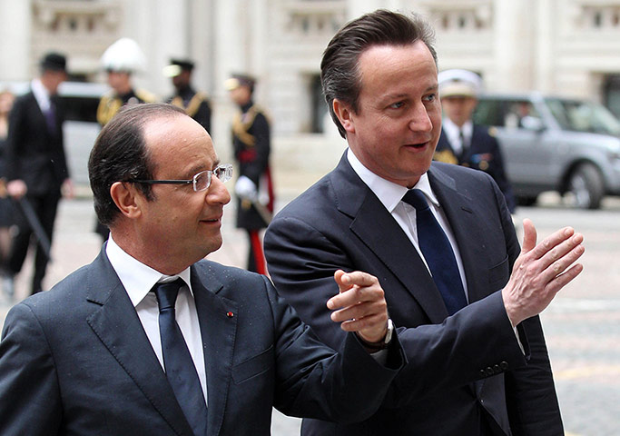 Picture desk live: French President Francois Hollande meets David Cameron for talks in London 