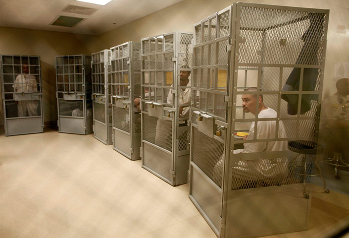 Picture desk live: Administrative segregation prisoners in a therapy session in the US