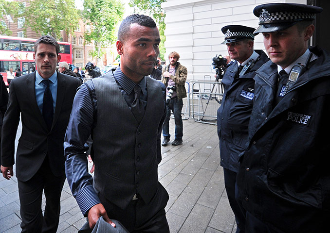 Picture desk live: Ashley Cole attend John Terry's trial at Westminster Magistrates court