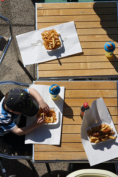 Your Pictures: Fish and chip feast on Brighton seafront, a seagull's eye view