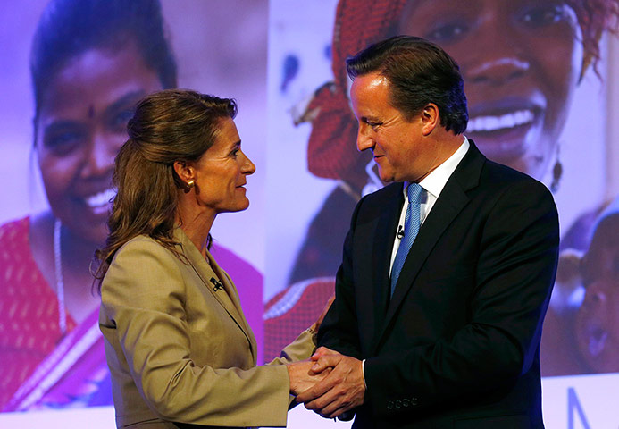 Picture desk live: David Cameron and Melinda Gates at the London Summit on Family Planning