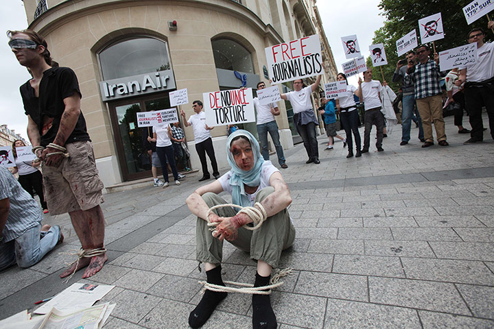 Iran reporters: Reporters Without Borders (Reporters San