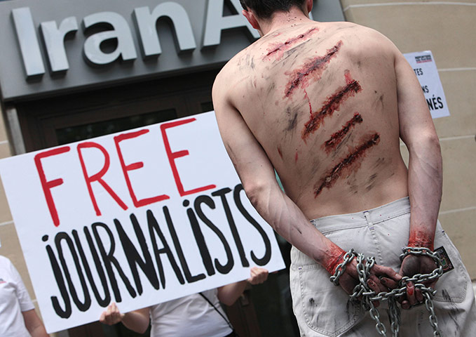 Iran reporters: Reporters Without Borders (Reporters San