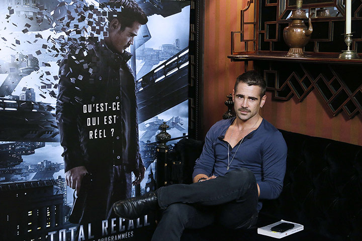 Week in film: Colin Farrell poses at a presentation of his latest film Total Recall
