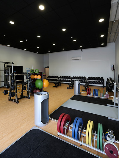 Olympic Village: The olympic village gym