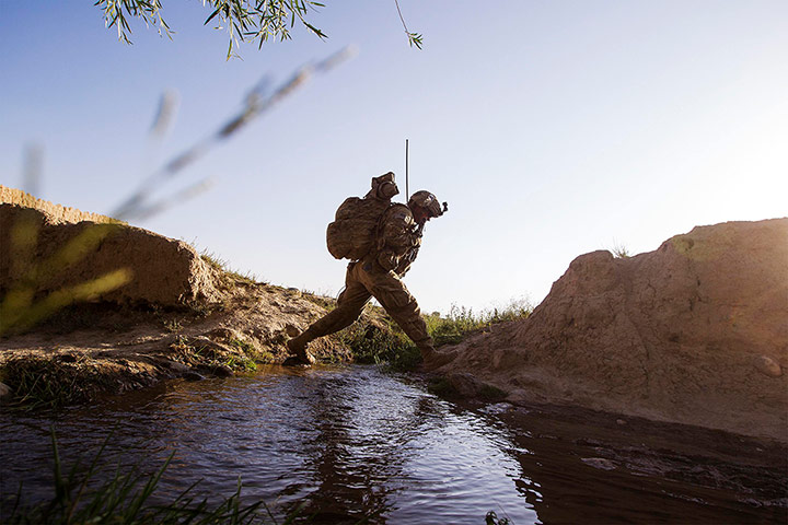 24 Hours: Paktiya Province, Afghanistan: A paratrooper leaps