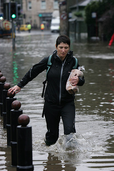 A Longer View - Flooding: Flooding in Hebden Bridge