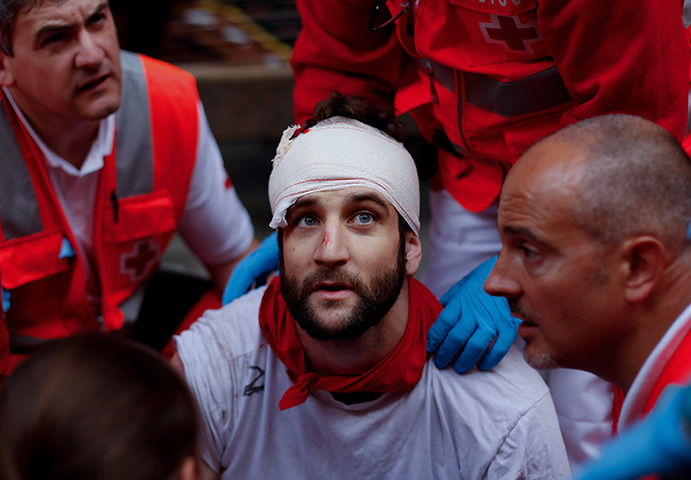 24 hours: Fiesta De San Fermin Running Of The Bulls - Day 9