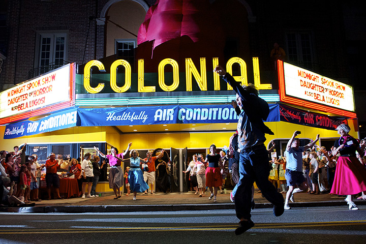 24 hours: Phoenixville, Pennsylvania, US: Participants in the 13th annual Blobfest 