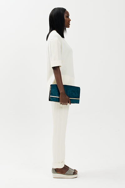 All Ages: Model wears matching white top and trousers