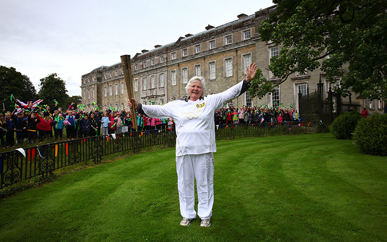 Olympic torch day 59: Olympic torch day 59 - in pictures