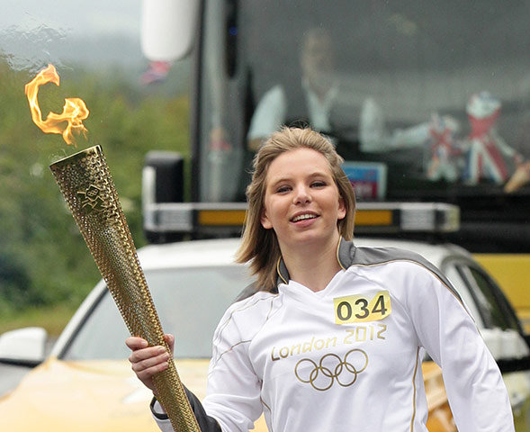 Olympic torch day 59: Olympic torch day 59 - in pictures