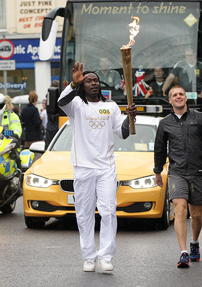 Olympic torch day 59: Olympic torch day 59 - in pictures