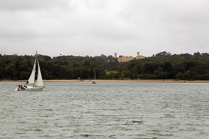 Osborne Bay: A view of Osborne Bay, Queen Victoria's private beach at Osborne House