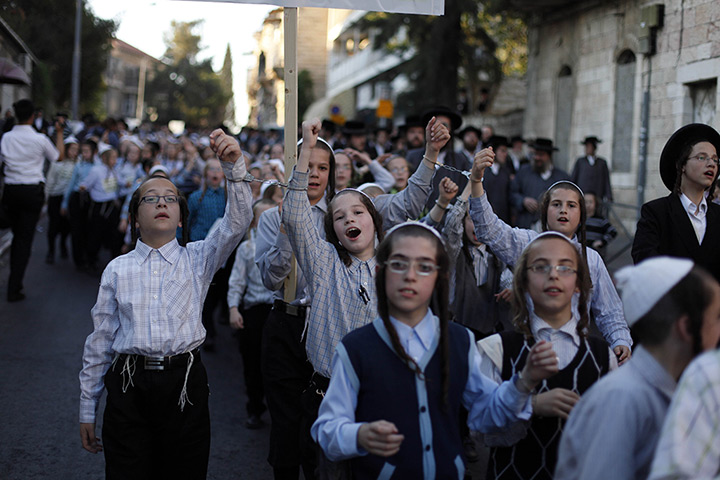 24 hours: Ultra Orthodox Jews Protest Against Military Conscription In Israel